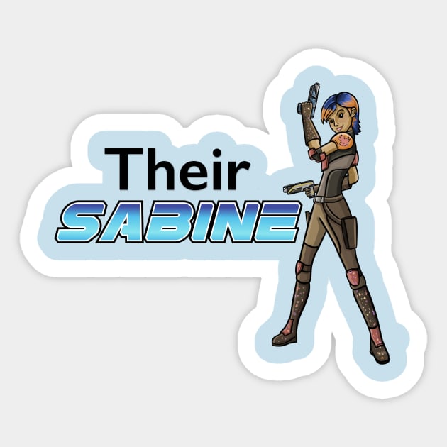 Their Sabine—Rebels family shirt Sticker by SpaceMomCreations